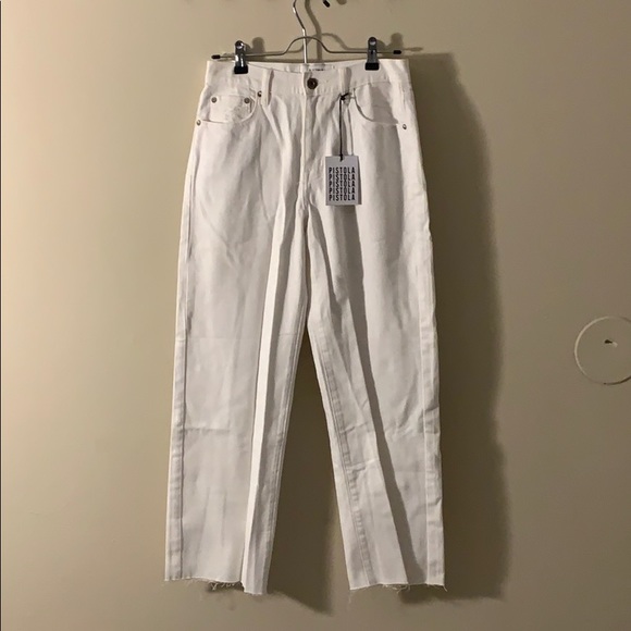 pistola Denim - Pistola White high rise wide leg jeans